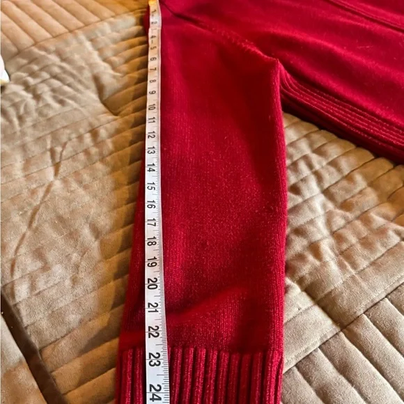 Charter Club Women's Red and Black Cardigan Sweater - Picture 8 of 9